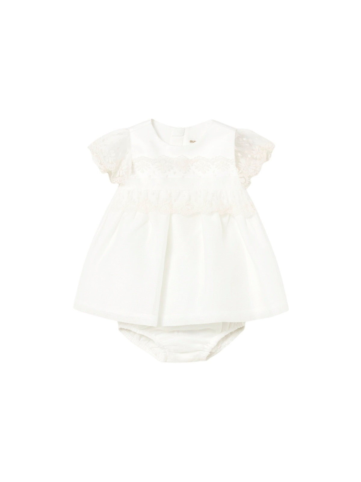 Vestido comb. cerimónia Nata (Creme / Pérola)  para Bebé Menina - Mayoral