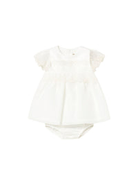Vestido comb. cerimónia Nata (Creme / Pérola)  para Bebé Menina - Mayoral