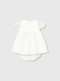 Vestido comb. cerimónia Nata (Creme / Pérola)  para Bebé Menina - Mayoral