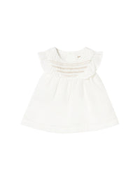 Vestido ninho de abelha Nata (Creme / Pérola)  para Bebé Menina - Mayoral