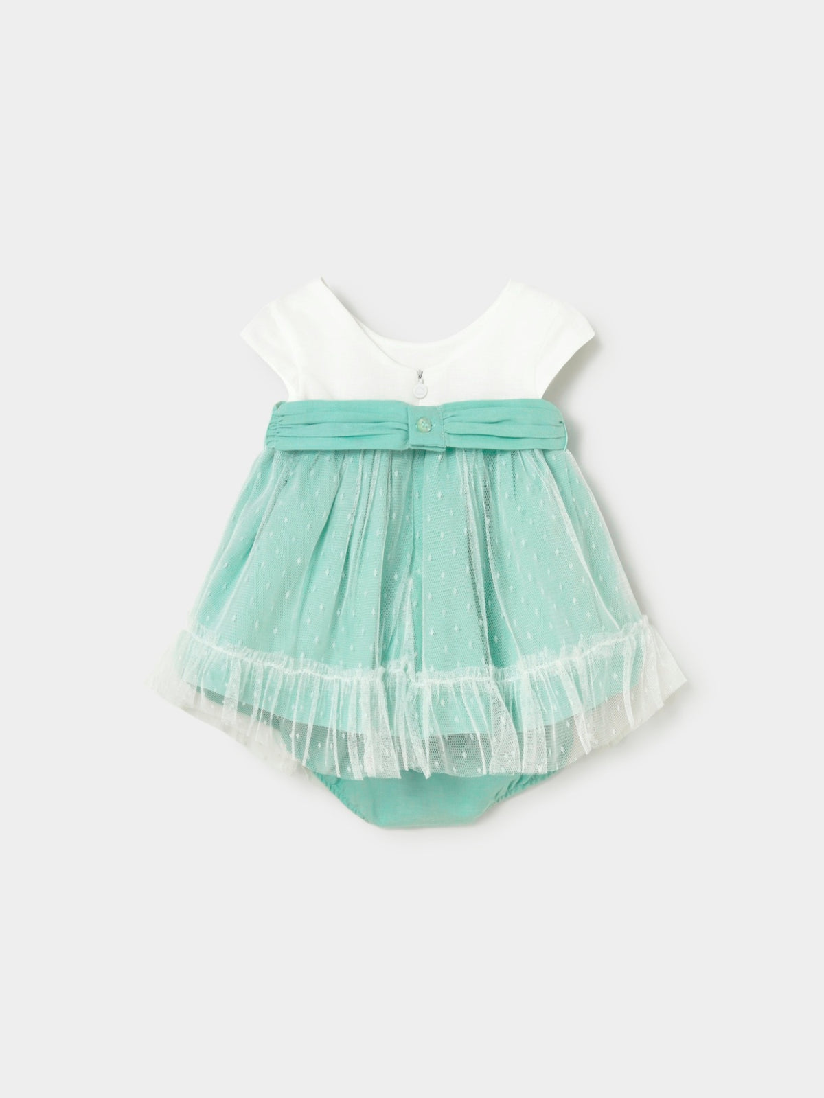 Vestido cerimónia Aqua (Verde Água)  para Bebé Menina - Mayoral