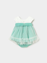 Vestido cerimónia Aqua (Verde Água)  para Bebé Menina - Mayoral