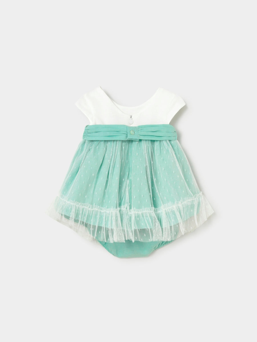 Vestido cerimónia Aqua (Verde Água)  para Bebé Menina - Mayoral