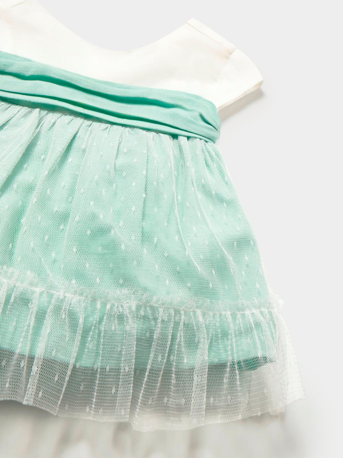 Vestido cerimónia Aqua (Verde Água)  para Bebé Menina - Mayoral
