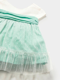 Vestido cerimónia Aqua (Verde Água)  para Bebé Menina - Mayoral