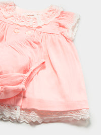 Vestido tiras Rosa baby (Rosa Bébé)  para Bebé Menina - Mayoral