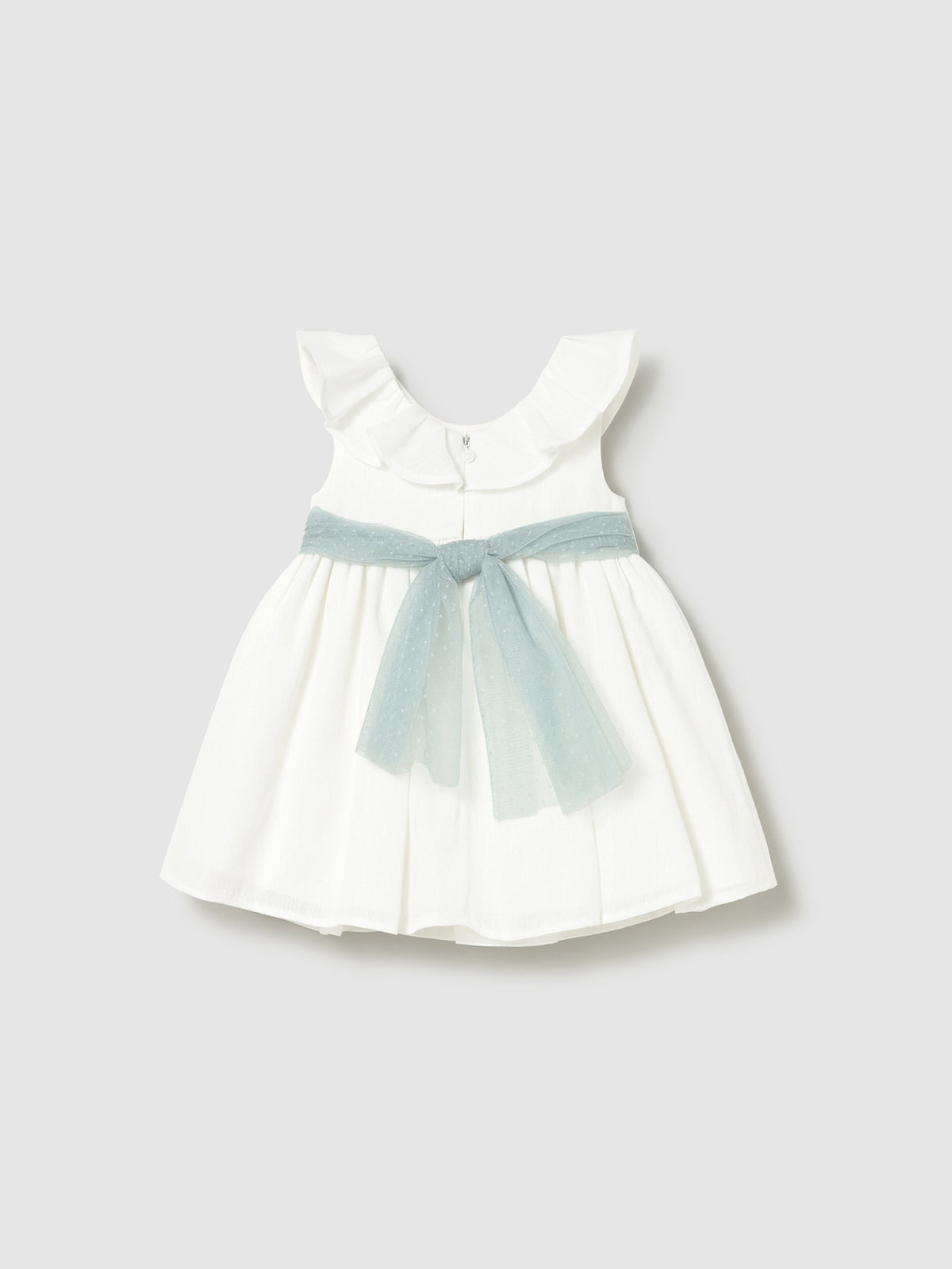 Vestido faixa de tule Crú (Creme / Pérola)  para Bebé Menina - Mayoral