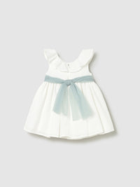 Vestido faixa de tule Crú (Creme / Pérola)  para Bebé Menina - Mayoral