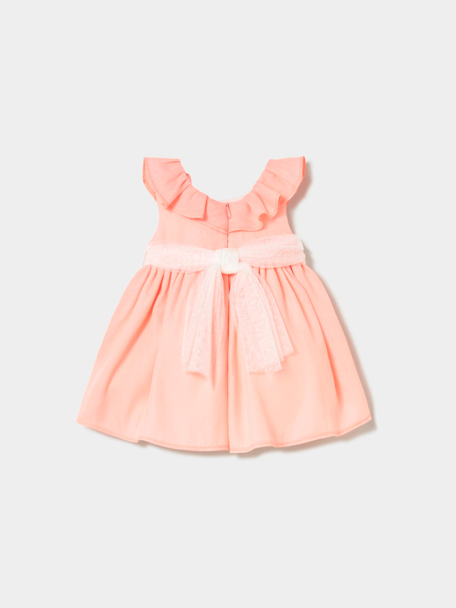 Vestido faixa de tule Blossom (Rosa)  para Bebé Menina - Mayoral