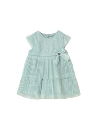 Vestido tule plissado Lago (Verde seco)  para Bebé Menina - Mayoral