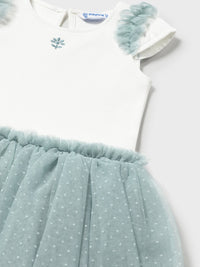 Vestido tutu Lago (Verde seco)  para Bebé Menina - Mayoral