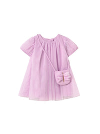 Vestido de tule com bolsa Rosa malva (Rosa)  para Bebé Menina - Mayoral