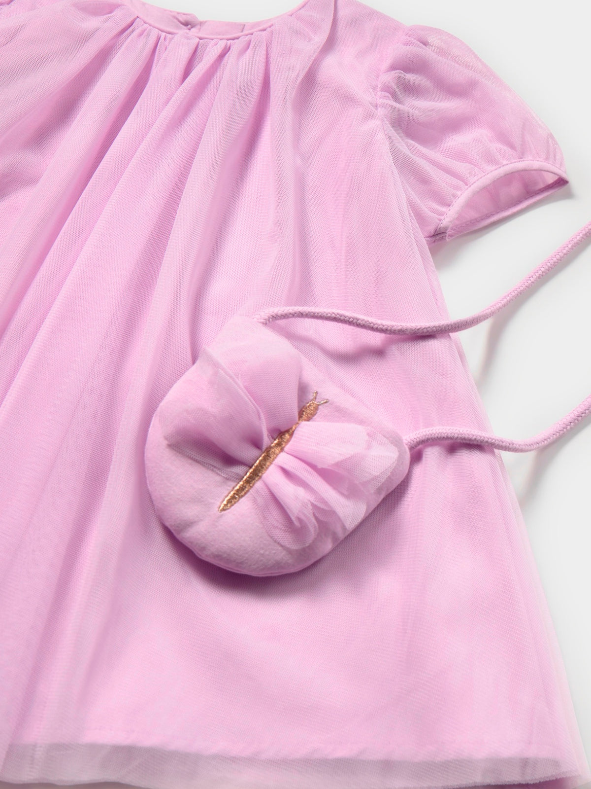 Vestido de tule com bolsa Rosa malva (Rosa)  para Bebé Menina - Mayoral