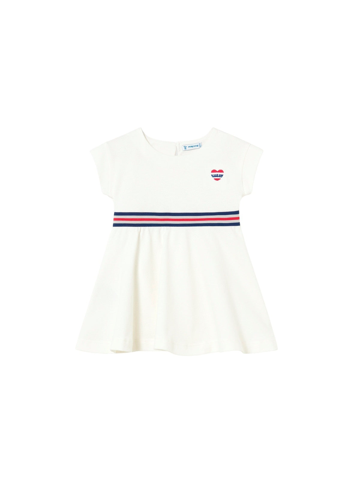 Vestido granito Crú (Creme / Pérola)  para Bebé Menina - Mayoral