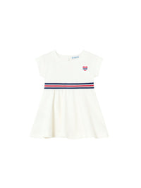 Vestido granito Crú (Creme / Pérola)  para Bebé Menina - Mayoral