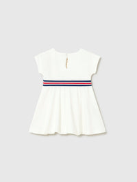Vestido granito Crú (Creme / Pérola)  para Bebé Menina - Mayoral