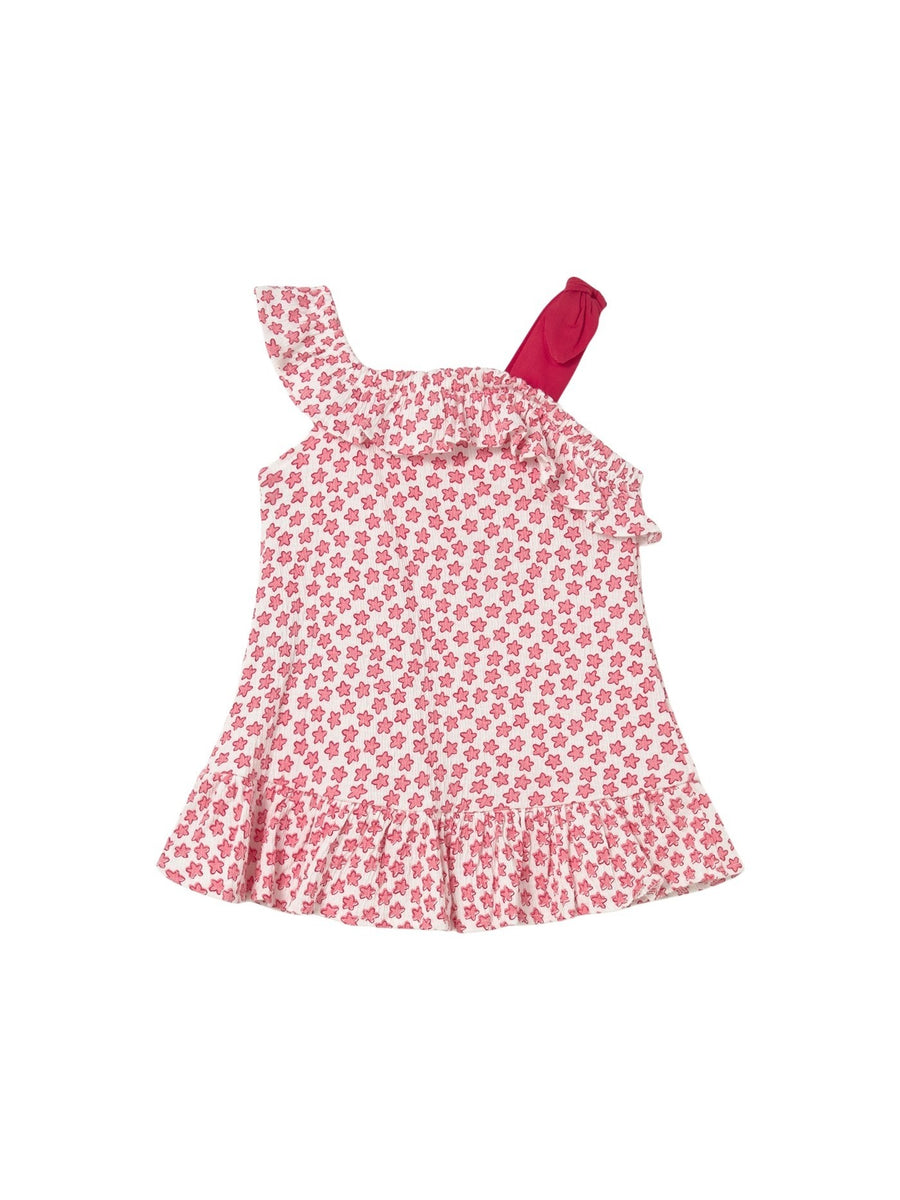 Vestido tricot estampa bambu Vermelho (Vermelho)  para Bebé Menina - Mayoral