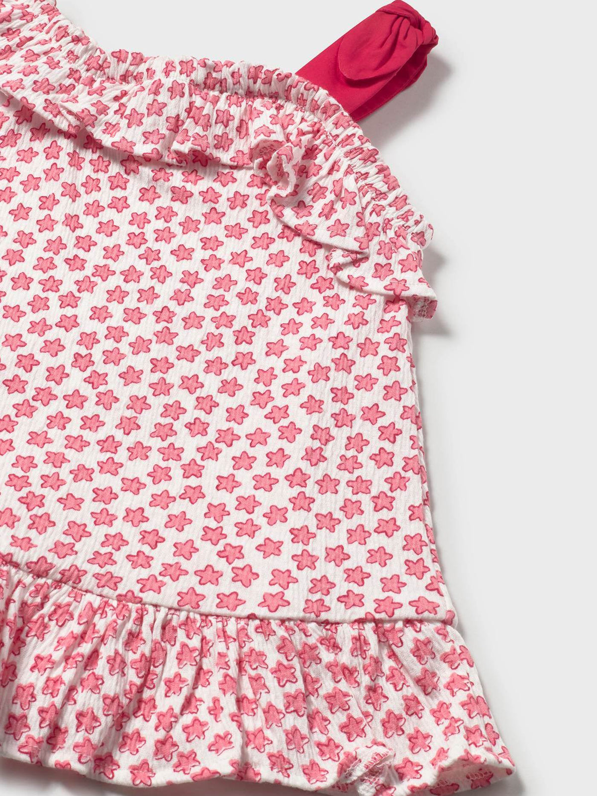 Vestido tricot estampa bambu Vermelho (Vermelho)  para Bebé Menina - Mayoral