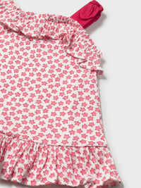 Vestido tricot estampa bambu Vermelho (Vermelho)  para Bebé Menina - Mayoral