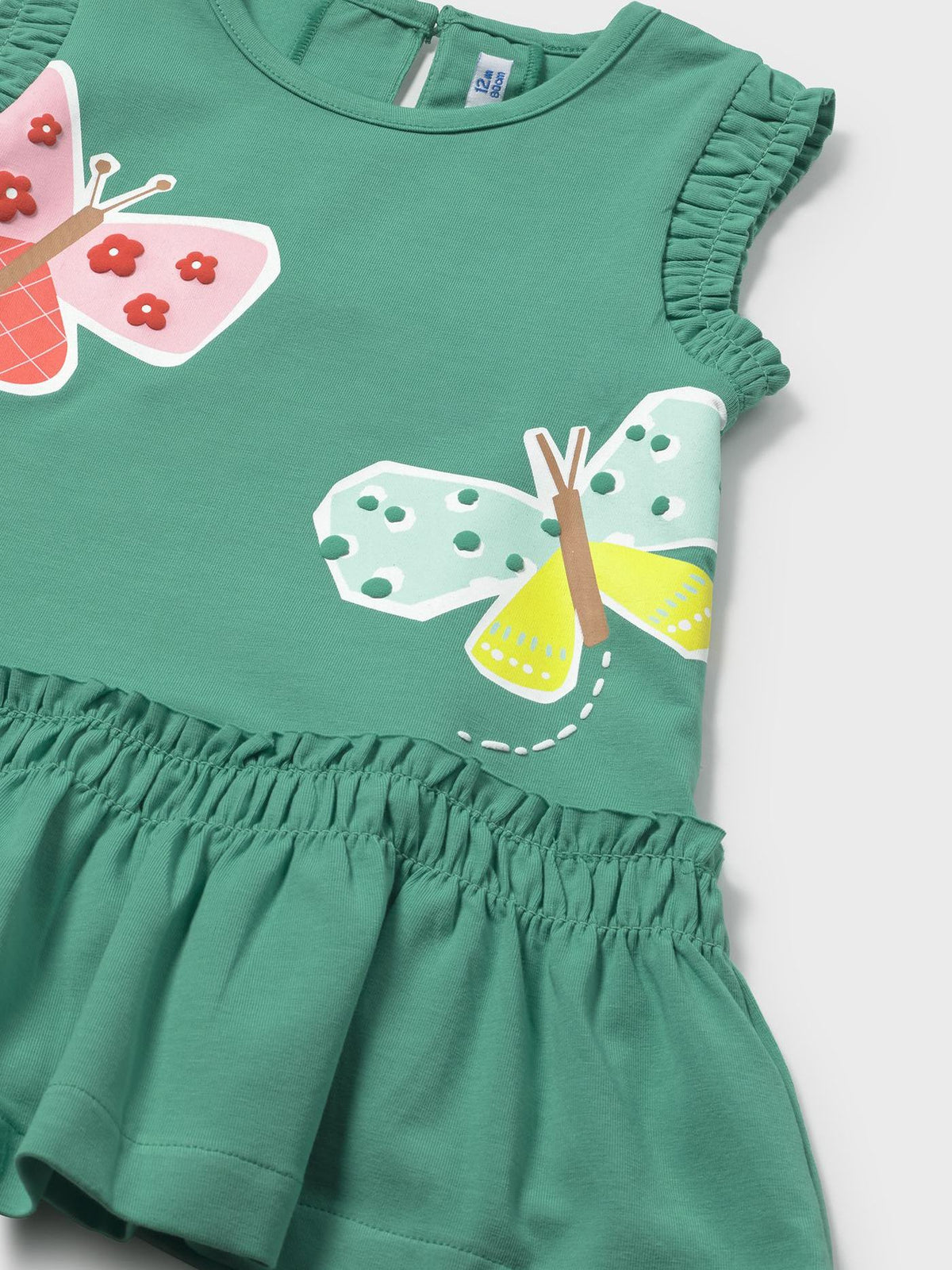 Vestido serigrafia Esmeralda (Verde Mar)  para Bebé Menina - Mayoral