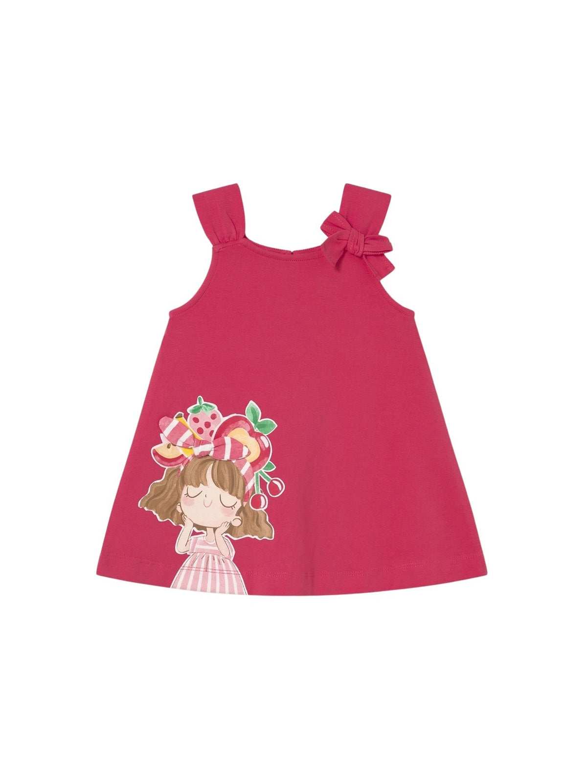 Vestido gráfica Hibisco (Fúcsia)  para Bebé Menina - Mayoral