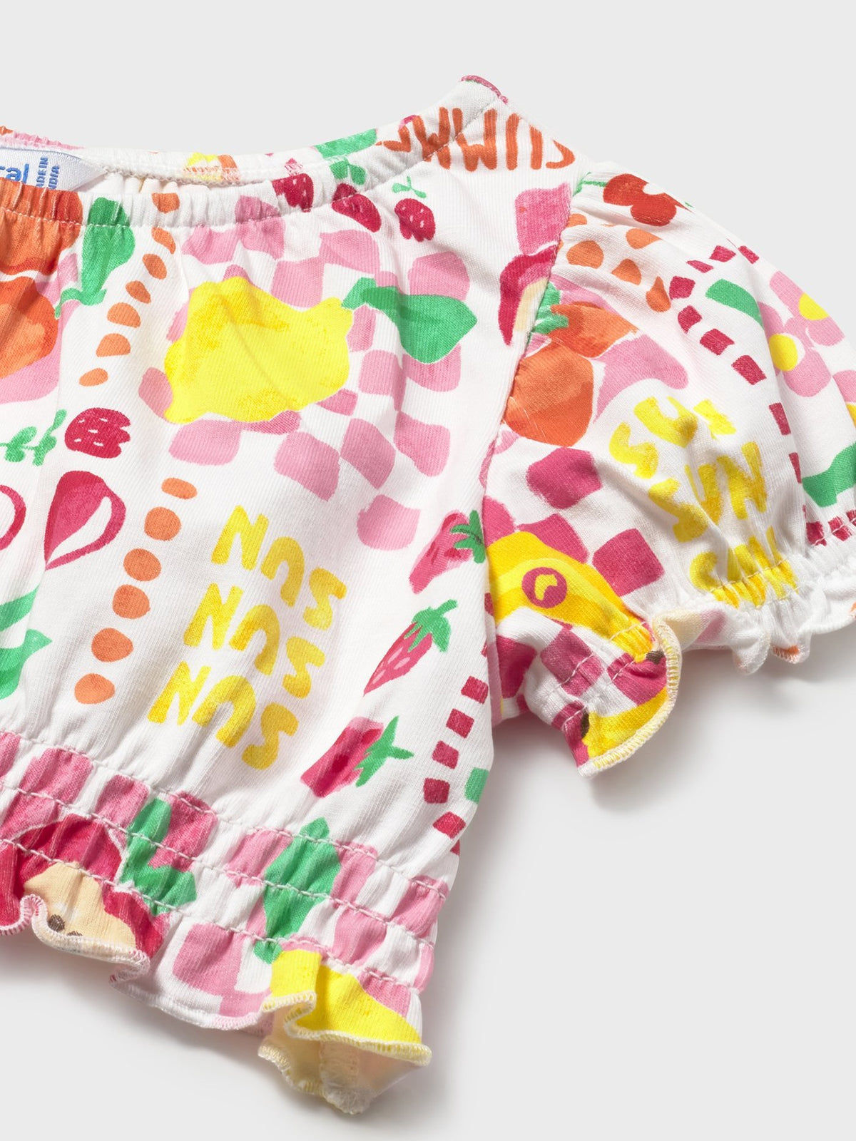 Conj.saia 3 peças Hibisco (Fúcsia)  para Bebé Menina - Mayoral