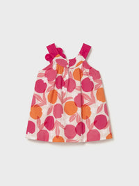 Vestido estampado flor Clavel (Fúcsia)  para Bebé Menina - Mayoral