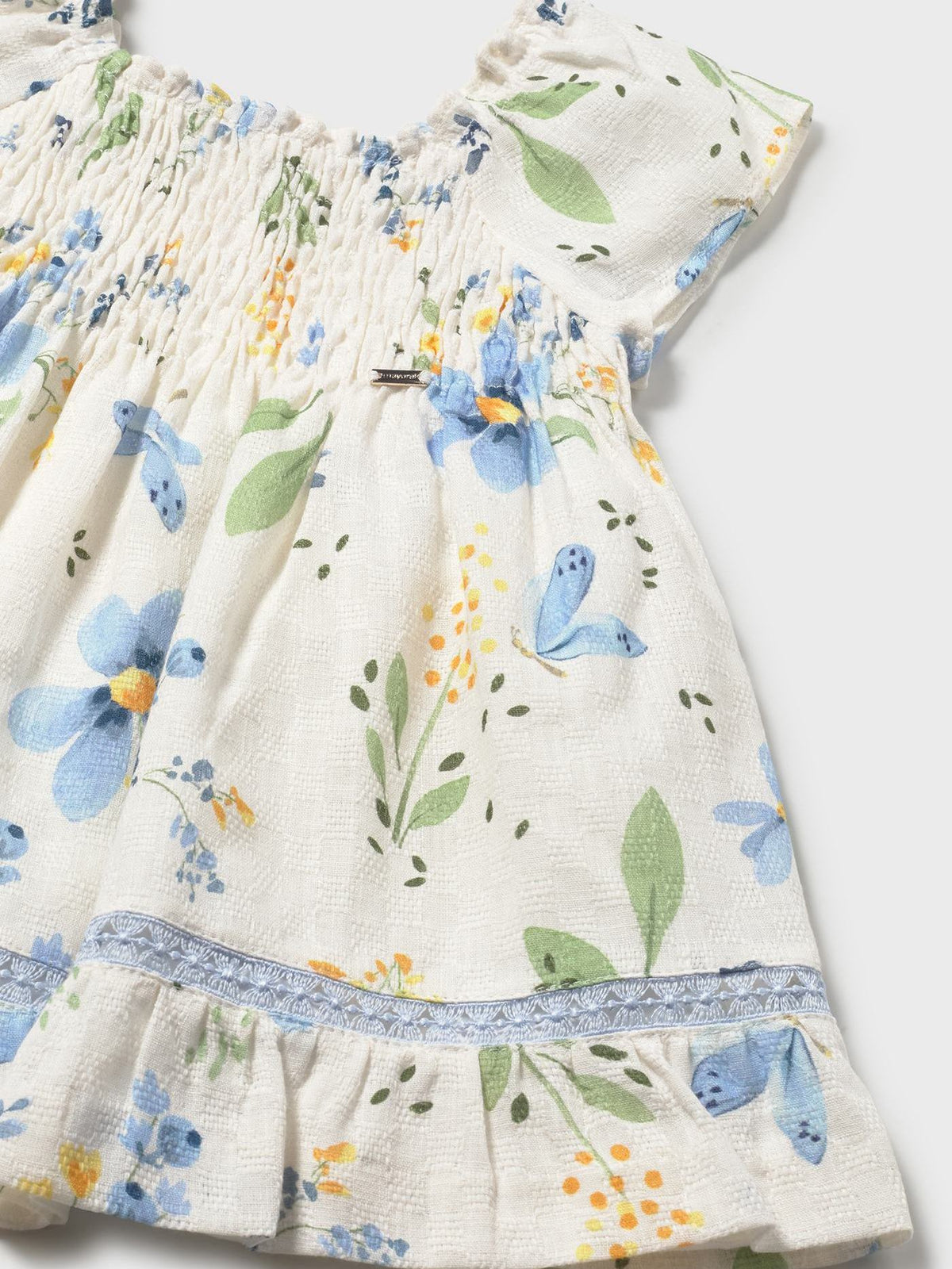 Vestido estampado Azul céu (Azul)  para Bebé Menina - Mayoral