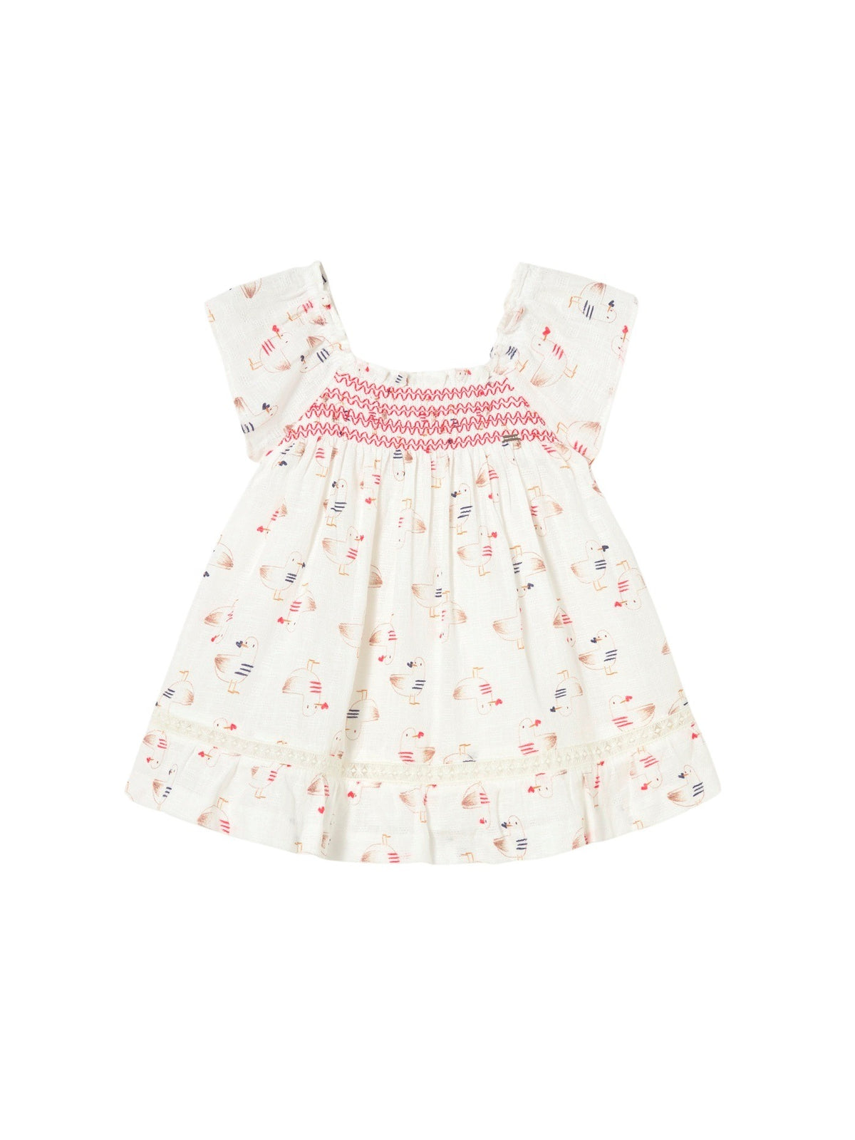 Vestido estampado Osso (Creme / Pérola)  para Bebé Menina - Mayoral