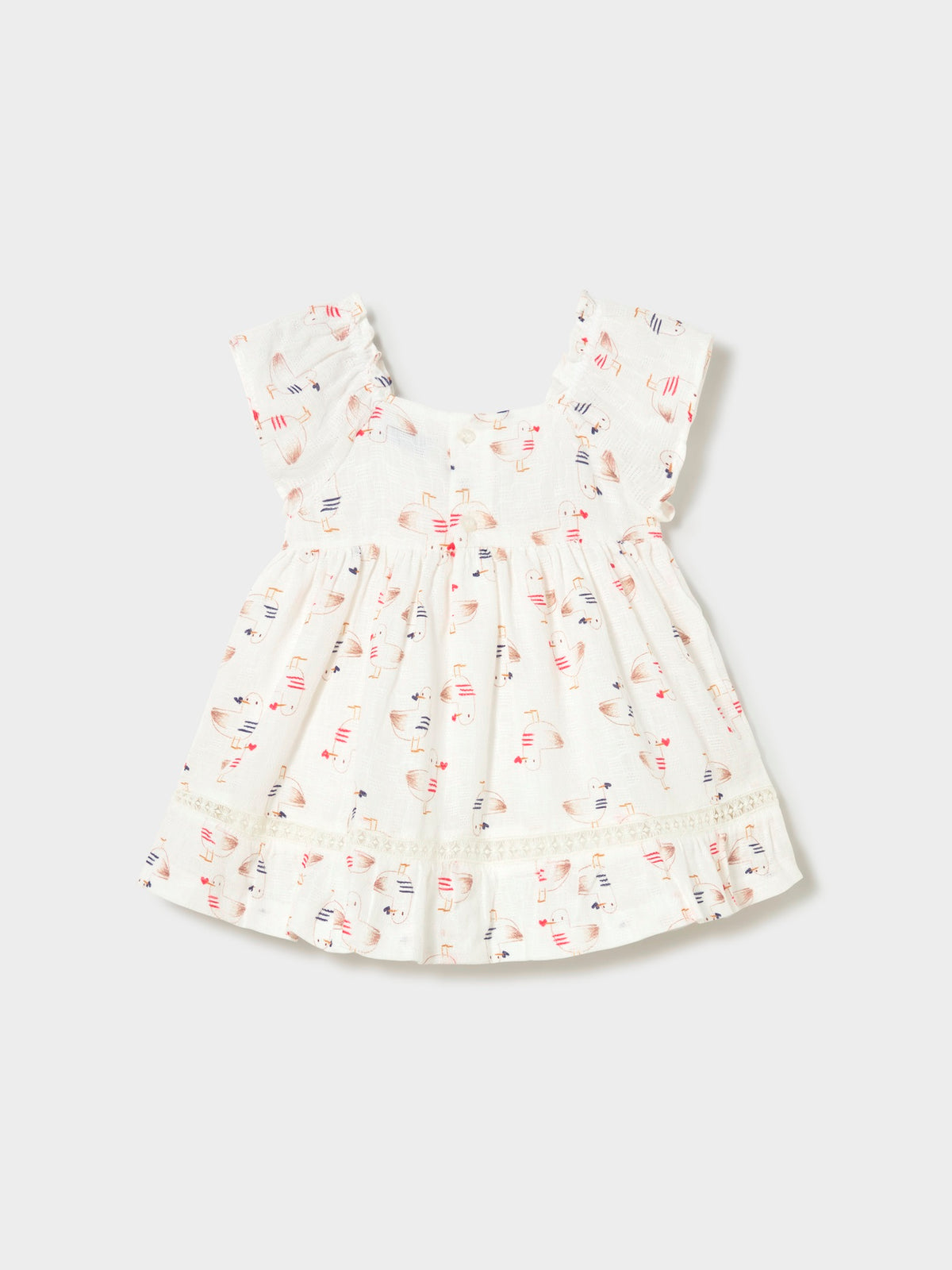 Vestido estampado Osso (Creme / Pérola)  para Bebé Menina - Mayoral