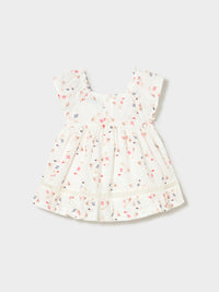 Vestido estampado Osso (Creme / Pérola)  para Bebé Menina - Mayoral