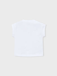 Camiseta manga curta Branco (Branco)  para Menina - Mayoral