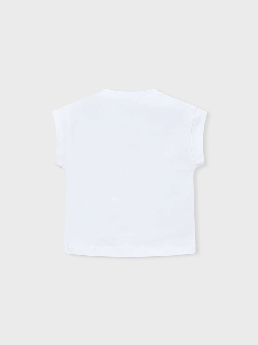 Camiseta manga curta Branco (Branco)  para Menina - Mayoral