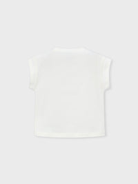 Camiseta manga curta Crú-bloss (Lilás)  para Menina - Mayoral