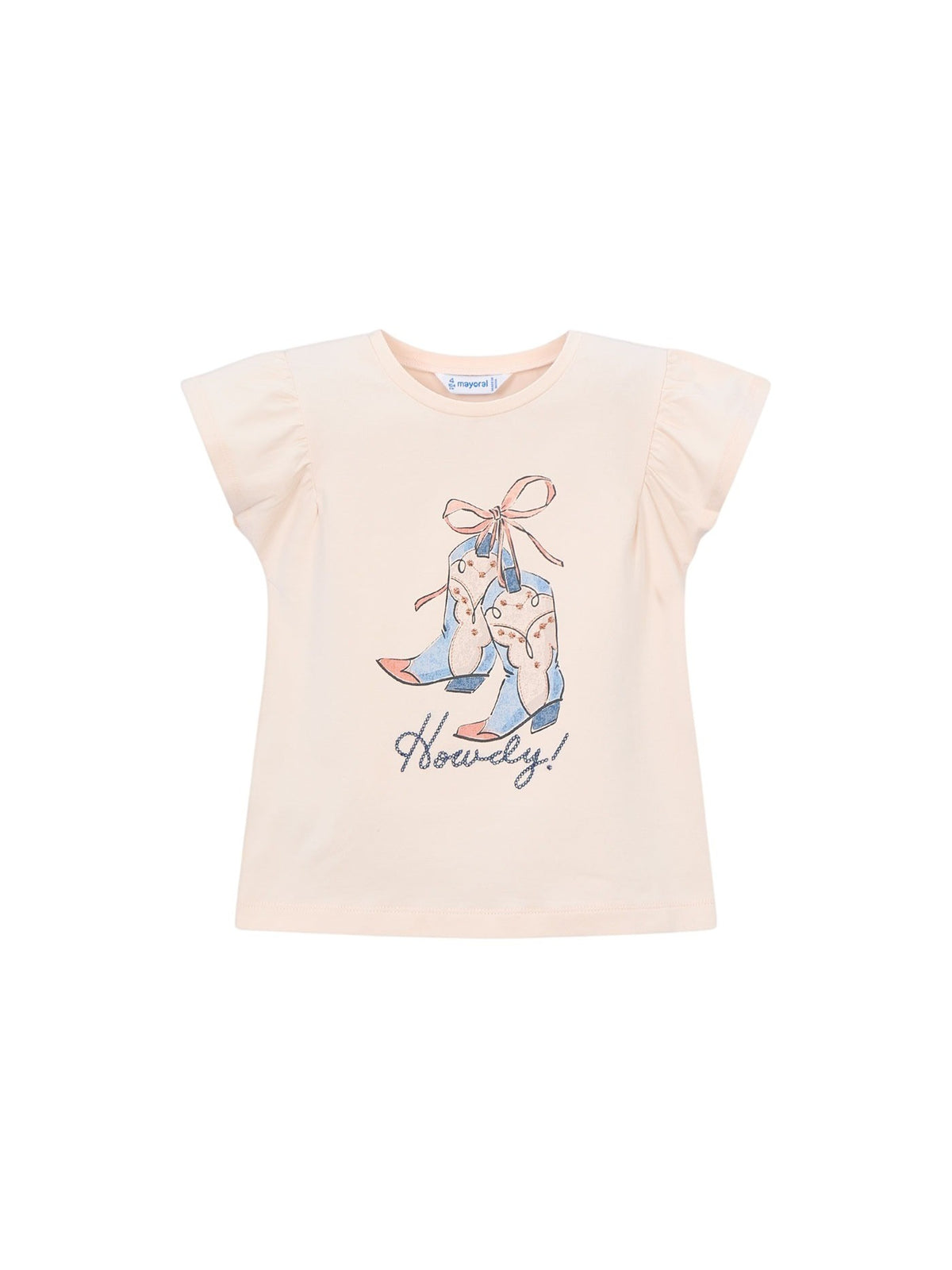 Camiseta manga curta Salmão (Salmão)  para Menina - Mayoral
