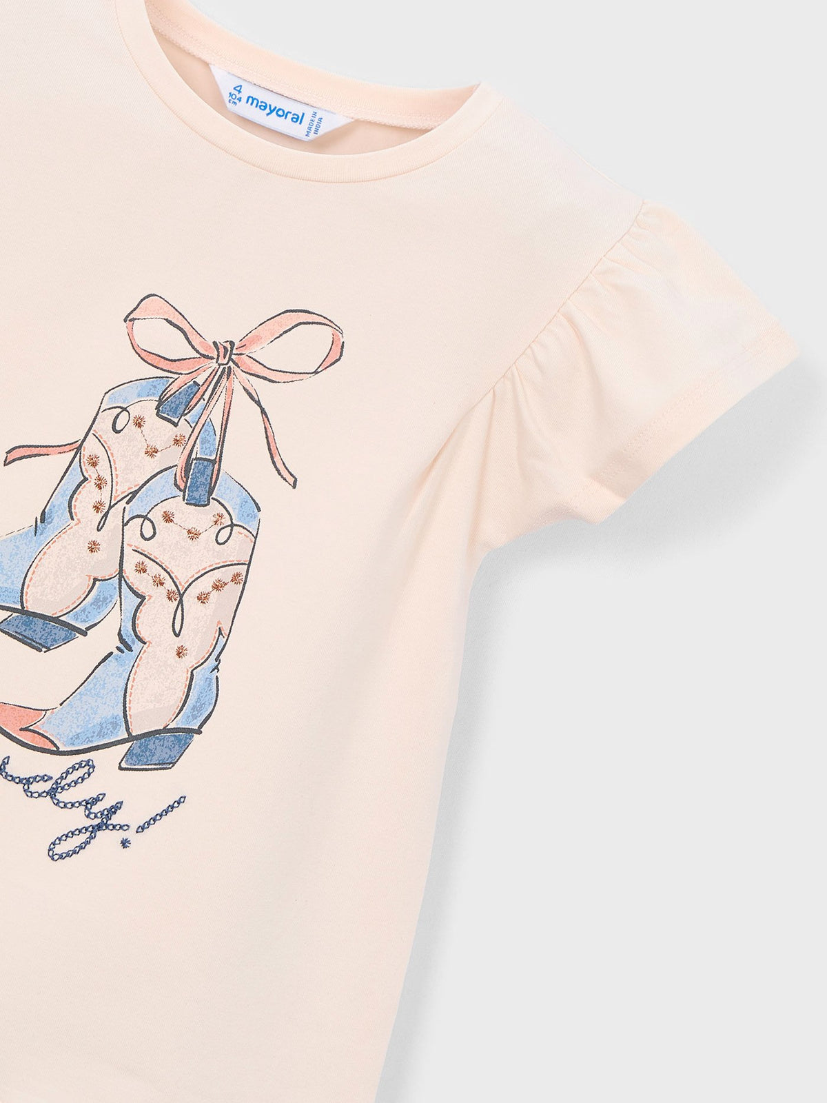 Camiseta manga curta Salmão (Salmão)  para Menina - Mayoral