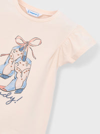 Camiseta manga curta Salmão (Salmão)  para Menina - Mayoral