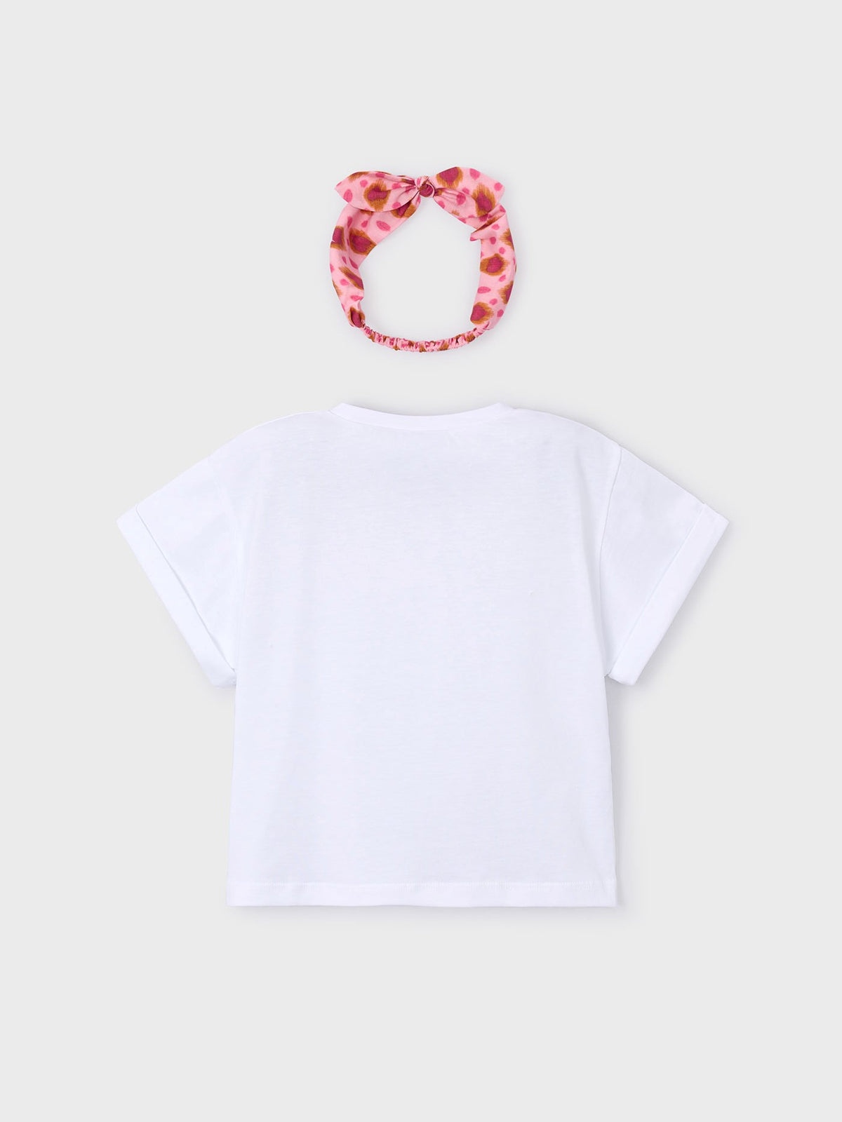 T´shirt risca Branco (Branco)  para Menina - Mayoral
