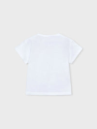 Camiseta manga curta Branco (Branco)  para Menina - Mayoral