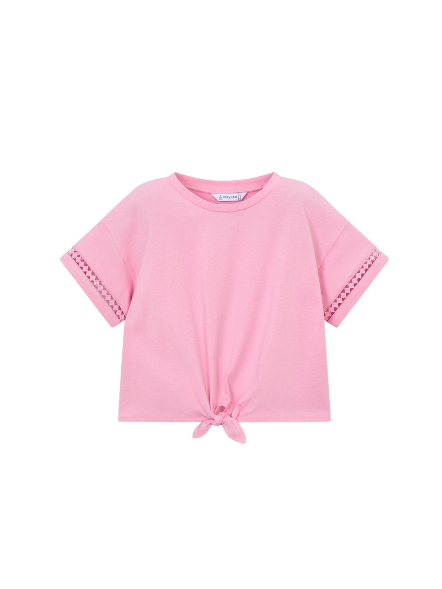 camiseta m/curta nó Candy (Rosa)  para Menina - Mayoral