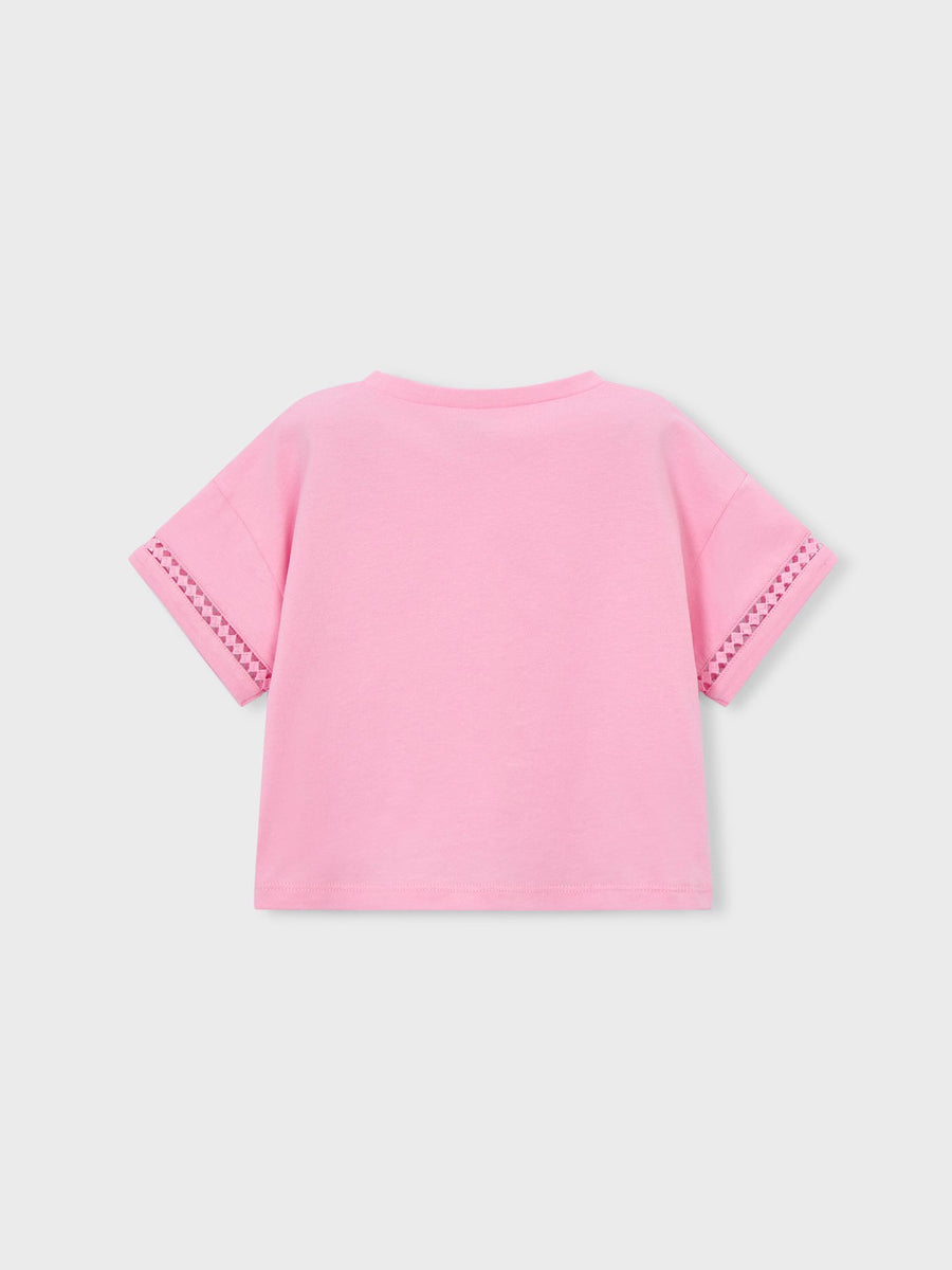 camiseta m/curta nó Candy (Rosa)  para Menina - Mayoral