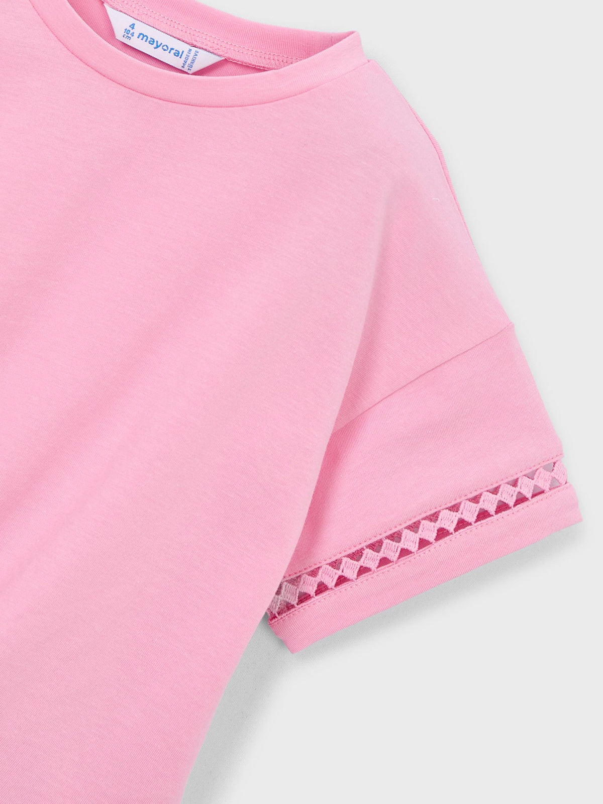 camiseta m/curta nó Candy (Rosa)  para Menina - Mayoral