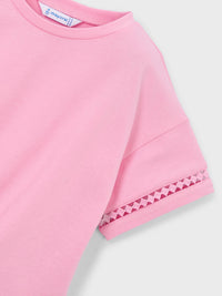 camiseta m/curta nó Candy (Rosa)  para Menina - Mayoral