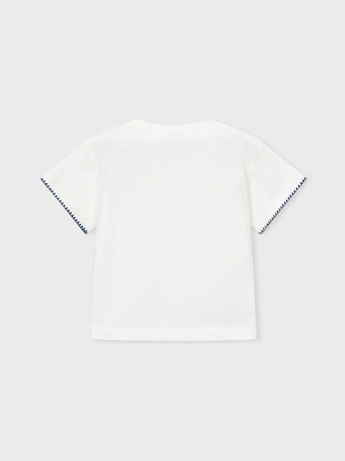 Camiseta aplicações Crú (Creme / Pérola)  para Menina - Mayoral