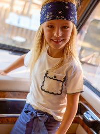 Camiseta aplicações Crú (Creme / Pérola)  para Menina - Mayoral