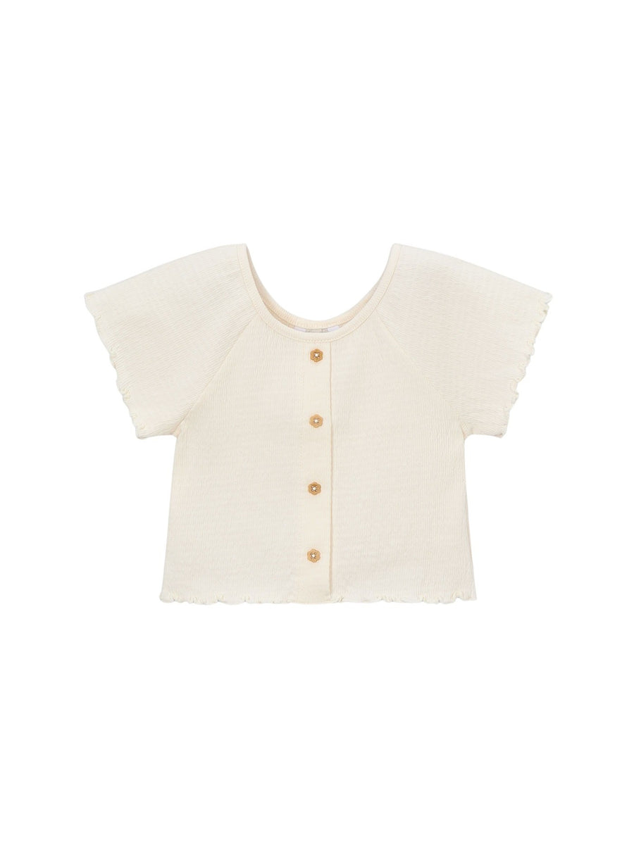 Camiseta manga curta Osso (Creme / Pérola)  para Menina - Mayoral