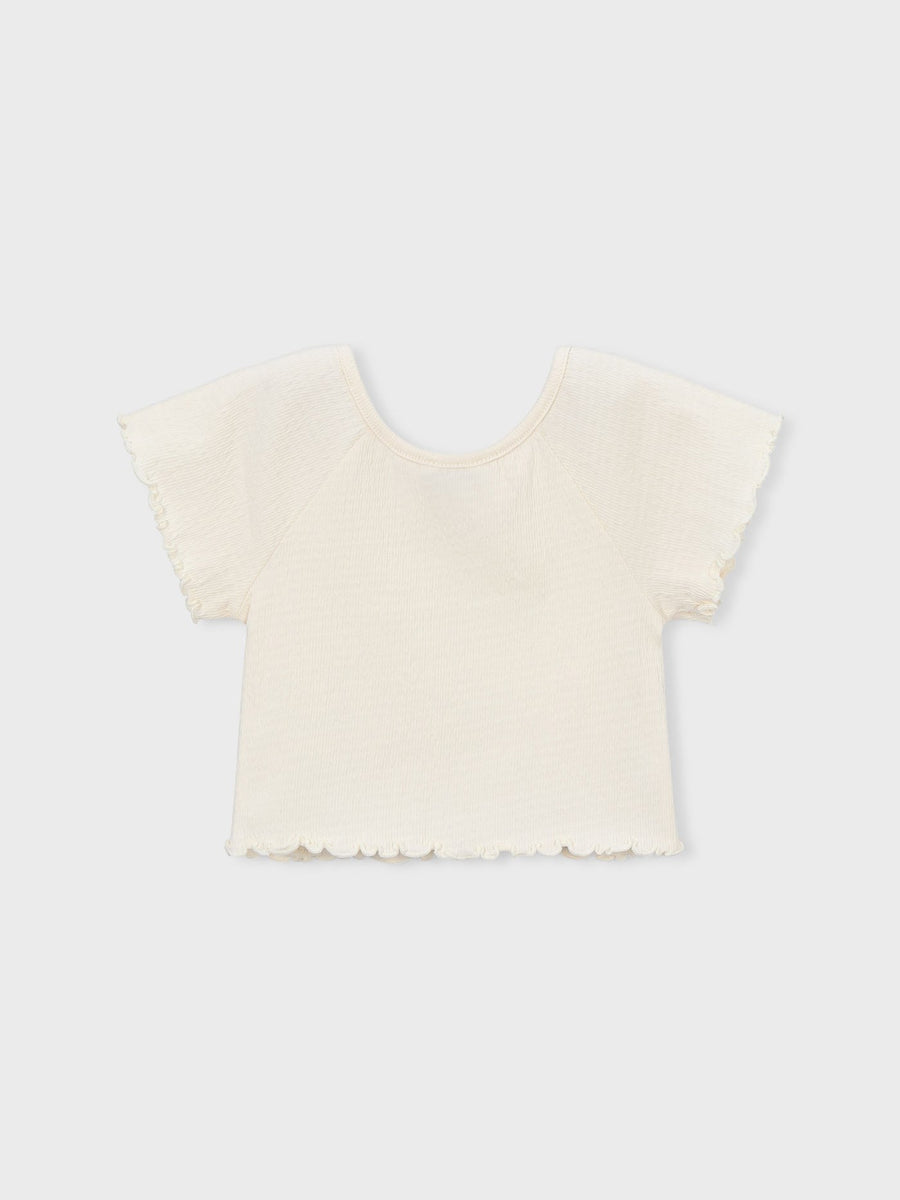 Camiseta manga curta Osso (Creme / Pérola)  para Menina - Mayoral