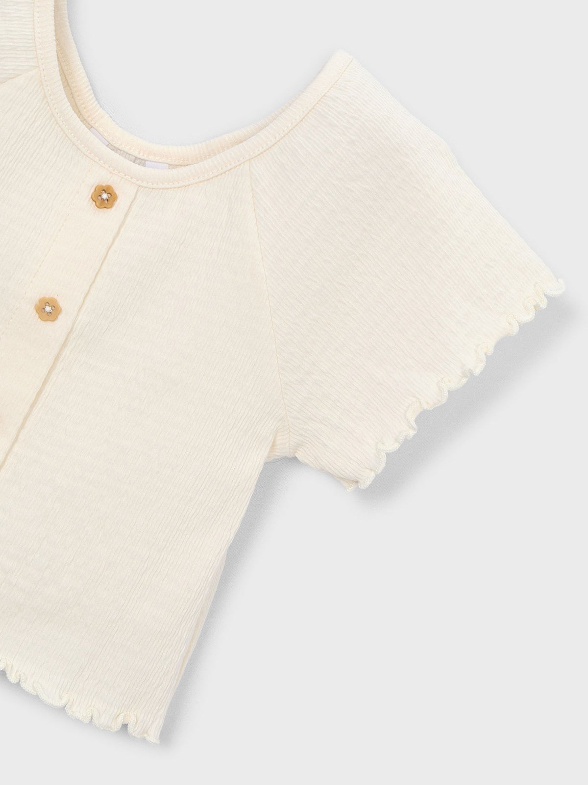 Camiseta manga curta Osso (Creme / Pérola)  para Menina - Mayoral