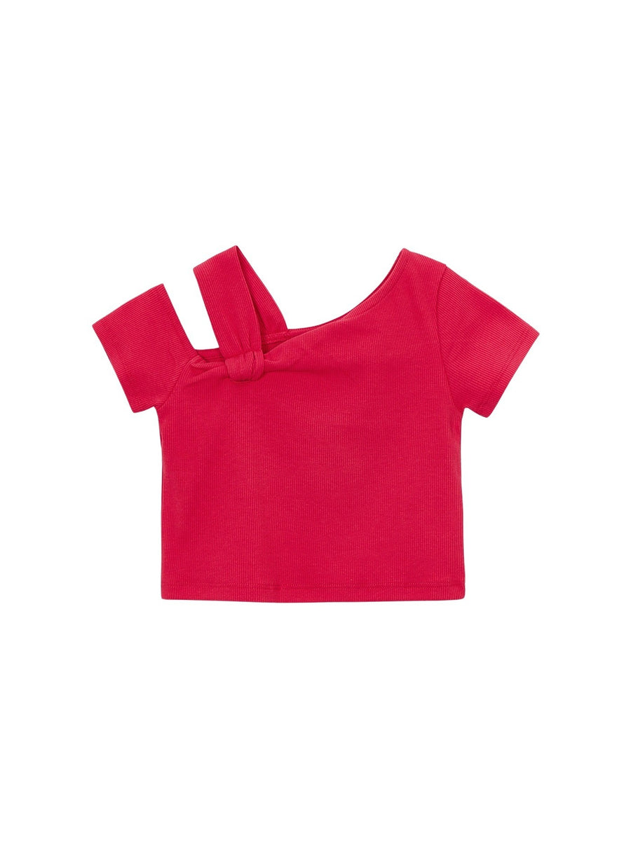 T´shirt assimetrica Diospiro (Laranja Outono)  para Menina - Mayoral