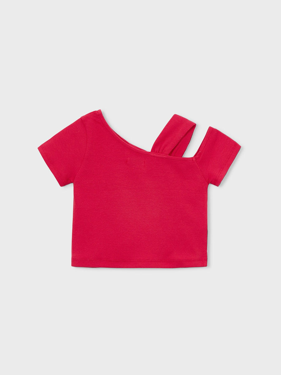 T´shirt assimetrica Diospiro (Laranja Outono)  para Menina - Mayoral